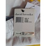 NWT David Brooks Women's Ivory Mid Rise Stretch Straight Leg Pants Size 12 Photo 4