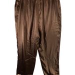 Delicates  Pajamas Set Womens Medium Satin Leopard Trim Cami Pants Sleepwear Photo 4