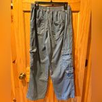 Almost Famous Juniors Faux Denim Cargo Pants Large Med wash Photo 1