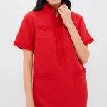 NWT Tuckernuck POMANDER PLACE Ophelia in Red Tweed Mini Shift Dress S Photo 0