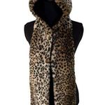 Unlisted Y2K Cheetah Leopard Hat Pockets Early 2000s Rave Scenecore Hood Indie Sleeze Photo 0