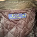 VINTAGE RARE Polo Ralph Lauren LEATHER Graphic Moto Biker Jacket W/ Patches sz M Black Size M Photo 6