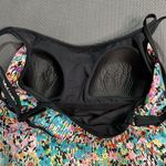 Longitude  Womens Swim Suit Dress Size 14 Floral One Piece‎ Slimming Powernet Photo 5