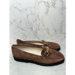 Amalfi Rangoni Loafers Womens Size 12.5 Suede Walk On Air Brown Slip On Shoes Photo 2