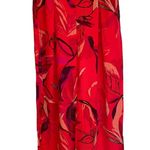 A New Day NWT a .new day floral red orange high waisted wide leg Trouser Pant Photo 2