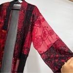 Chico's Chico’s size 1 Silk blend Open Front Kimono sequined sheer Top Photo 4