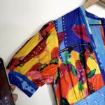 Carolina Constas Greta Midi Dress Frutas Womens Blue Large Photo 6