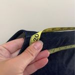 ASOS Denim Jean Jumper Dress Women’s Size US 10 Dark Blue Buckle Strap V Back Photo 3