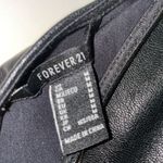 Forever 21 Black Faux Leather One-Shoulder Dress Photo 3