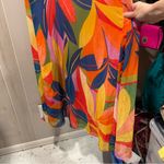 Nicole Miller Cute NWOT floral tropixal maxi pull on dress  jungle beach safari Photo 5