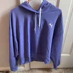 Purple Cropped Hoodie Size M Photo 0