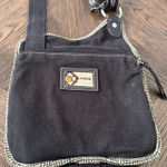 Fossil  Black Crossbody Canvas Bag Embroidered Floral Patch & Adjustable … Photo 0