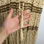 Free People  Feeling Pleated Maxi Dress In Neutral Womens Floral Small Boho Photo 10