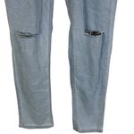Pretty Little Thing NWT Skinny Jeans Womens 8 Light Wash Knee Ripped Distressed Photo 5