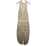 Free People FP Movement Timko Onesie Size Medium Tan Barrel Leg Relaxed Jumpsuit Photo 3