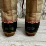 Esprit Espirit Women Sz 7 Pink Tan Belinda Muck Boots Farmcore Lace Up Tall Duck Shoes Photo 6