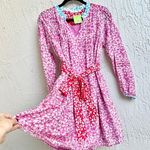 Roller Rabbit Vinca Nydia Cotton Blend Floral Print Mini Dress Pink Womens XXS Photo 4