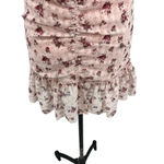 The East Order  Lila Ruched Floral-print Mini Dress In Blush‎ Rose Print Medium Photo 10