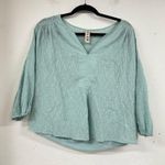 Anthropologie Dolan  Teal Blue Boho Pullover Blouse Shirt Top Womens S Beachy Photo 1