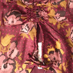 Free People ‎ Morning Light Mini Dress Long Sleeve Floral Satin Purple Size 0 New Photo 6