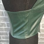 MIAOU GREEN VEGAN LEATHER CORSET TOP WOMENS SIZE MEDIUM • SOLD OUT ONLINE Photo 7