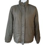 Thread and Supply Quilted Puffer Jacket, Olive Green, Sz M Photo 6