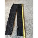RtA Diavolina fold over Black Pinstripe Pants Jeans Photo 2