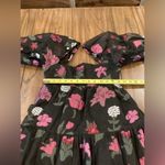 Amanda Uprichard  Theodora puff Tulle Dress Bordeaux XS ruffle floral mini dress Photo 5