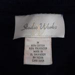 Studio Works Women's Size Medium Navy Sweatshirt Photo 5