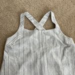 Athleta  Tank Top Women’s XS White Amara Stripe Arrival Style Photo 1