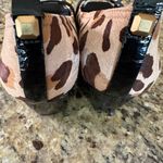 BCBGMAXAZRIA Leopard Print Peep Toe Pony Wedge Photo 4