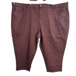Universal Standard Women's Plus Size 40 Burgundy Stretch 5-Pocket Pant Jean New Photo 0
