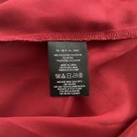 Anthropologie Maeve Shirt Womens 4 Teni Blouse Burgundy Red Laser Cutout Neck Photo 6