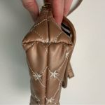 Betsey Johnson Luv by  Purse Crossbody Quilted Star Print Mini Lips Pink Gold Photo 8