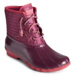 Sperry NEW Saltwater Puff Water Resistant Duck Boot PERSIAN RED WOMENS Photo 0