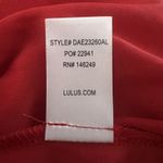 Lulus  Women’s Fondest‎ Desires Maxi Dress Red Floral Print Ruffled Size XL Photo 8