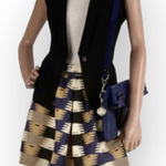 3.1 Phillip Lim 3.1 Phillip‎ Lim Skort Skirt Shorts Ikat Plaid Print Linen Silk Size 4 Photo 0