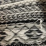 Carolyn Taylor  Cardigan Sweater Open Front Waterfall Black‎ White Women Sz Large Photo 4