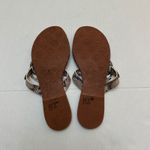 Tory Burch  Miller Womens 9* Snakeskin Leather Thong Sandals Designer‎ Shoes Logo Photo 7