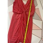 MISA Los Angeles NWT Domino Dress Pink V-Neck Draped Mini Dress Cocktail Size M Photo 3