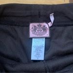 Juicy Couture Pam Gela Velour Straight Leg Sequin Logo Black Sweatpants Women 14 Photo 4