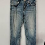 Miss Me Denim Boyfriend Capris Jeans Style JB1026P4 Women’s Size 26 Light Wash Photo 0