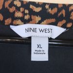 Nine West Women’s Cheetah Print Puff Sleeve Button-Up Belted Shirt Dress Photo 9