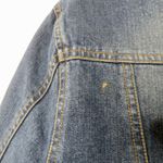 Marvin Richards 1990s Vintage Rabbit Fur Jean Jacket Denim Jacket Large Blue Photo 5