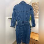 Favorite Daughter The City Denim Long Sleeve Midi Dress in Los Angeles size 25 Blue Photo 5