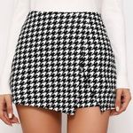 Houndstooth Wrap Skirt Photo 0