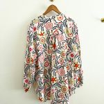 Boden USA Boden Rosie Tunic Beach Shirt Opulent Garden Floral 100% Linen Size 12P l Photo 5