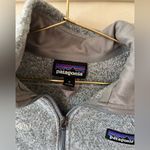 Patagonia women’s 1/4 zip better sweater heather grey sz medium Photo 2