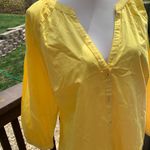 Boston Proper New Woman’s Blouse Design  Size L Large Habanero Gold Top Shirt Photo 1