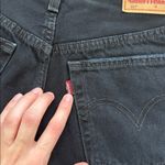 Levi's LEVI’S 501 Black Distressed Rip Raw Hem Denim Shorts Size 25 Photo 8